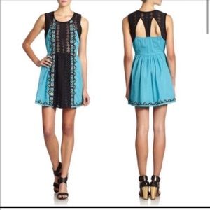 Free People Water Lilly Aztec sleeveless dress, Size 6